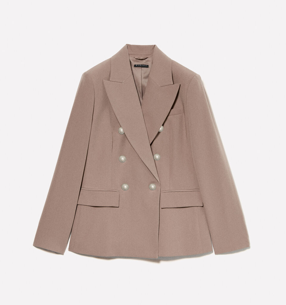 Blazer marrom com botões gold - blazers para mulher - Marrom | Sisley image number 5